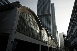 Black and white image of Rotterdam by Simone Meijer