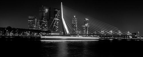 Erasmusbrug bij nacht