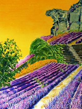 Lavendelfelder an der Bunten Kuh im Ahrtal 2050