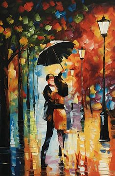 Abstract painting Rainy Dance by WeLoveArt