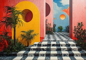 Surrealismus Architektur Design Geometrie