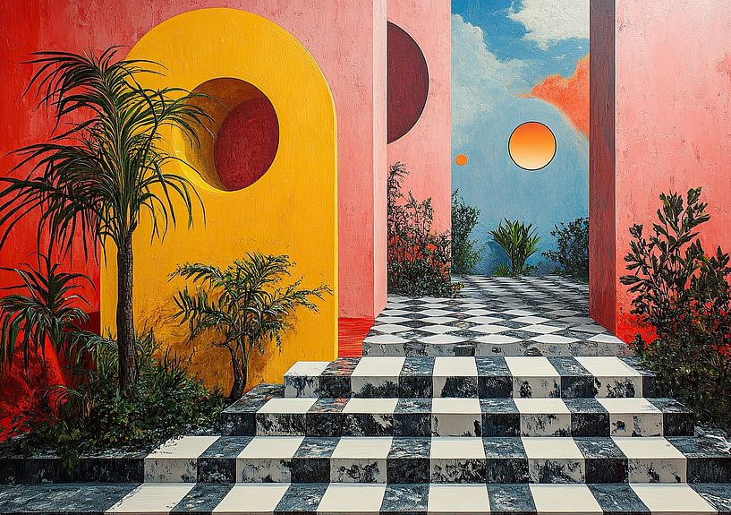 Surrealismus Architektur Design Geometrie von Niklas Maximilian