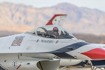 Thunderbird #1 Lockheed Martin F-16 Fighting Falcon. by Jaap van den Berg