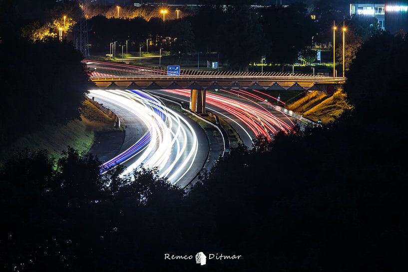 A35 motorway in Hengelo by Remco Ditmar