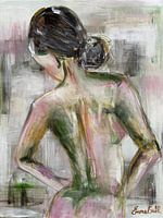 Un portrait de femme de dos