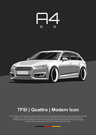 Audi A4 B9 van Kaminarirace
