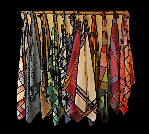 Bunte Geschirrtücher