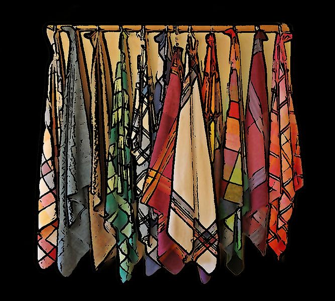 Bunte Geschirrtücher von Jose Lok