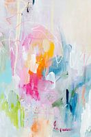 Feathery - part 3 - abstract painting with pastel colours
