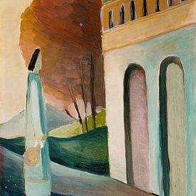 Ole Kandelin - Aan de poort van een paleis (1943) van Peter Balan