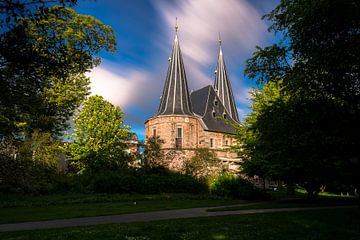 One of the three old city gates of the city of Kampen in the Netherlands by Fotografiecor .nl