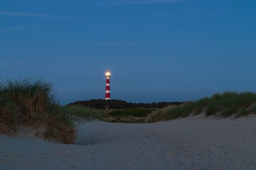 Phare d'Ameland à l'heure bleue
