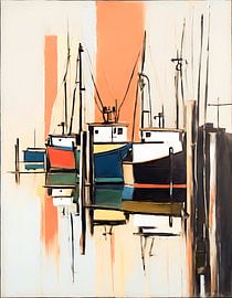 Fishing port by Kees van den Burg