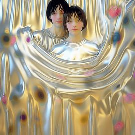 Schwestern in einer flüssigen Welt von Ton Kuijpers