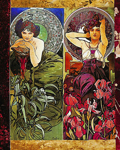 Die Sommerfrauen von Alfons Mucha.