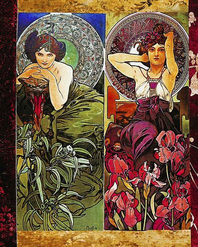Les femmes d'été d'Alfons Mucha.