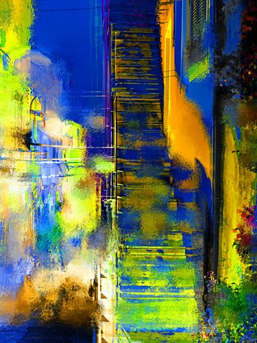 Italian steps by night