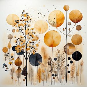 Botanische Serie: gold/gelb (8)