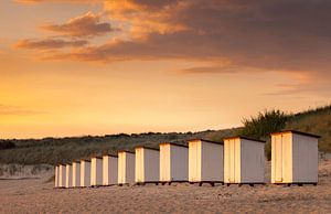 Sunset beach Breskens Netherlands