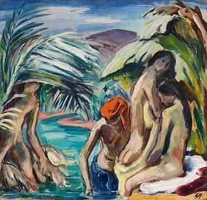Karl Hofer, bain tropical, vers 1913