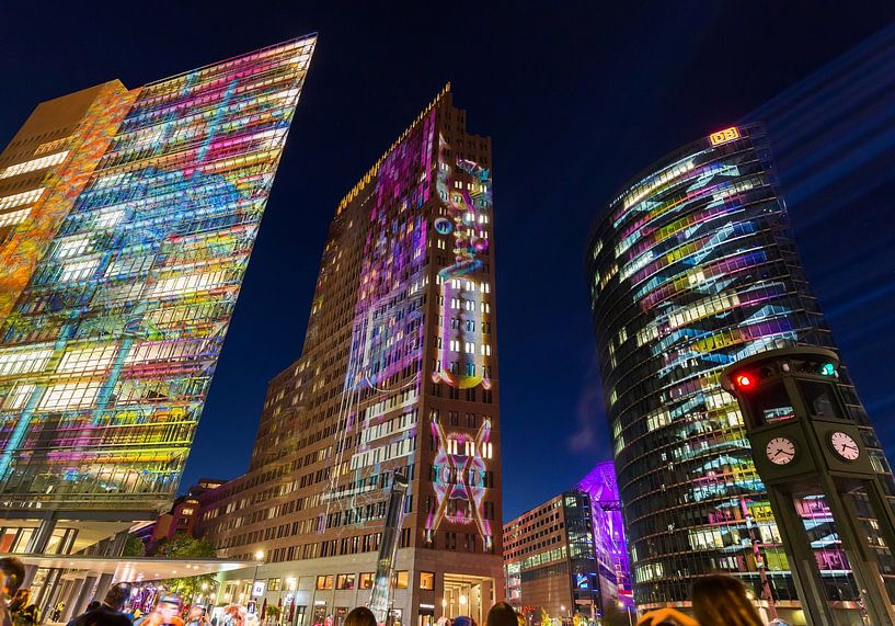 Potsdamer Platz Sykline Berlin in a special light by Frank Herrmann