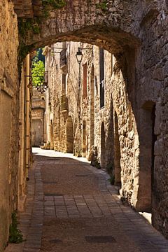 Old alley in the south of France by Anja B. Schäfer
