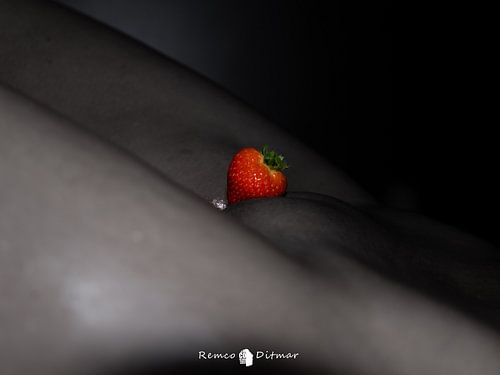 Fruity Temptation: A Strawberry in the Most Intimate Place
