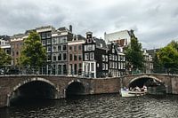 Boat on the Keizersgracht in Amsterdam