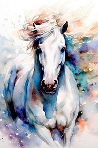 Horse watercolor art 9 #horse