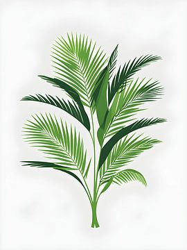 Feuilles de palmier tropical sur Giandra Safaraz
