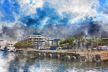 Digital art Victoria & Alfred Waterfront Kaapstad