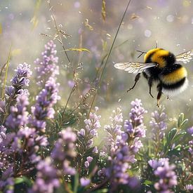 Zwischen Blumen und Licht von Miranda Geerts Art