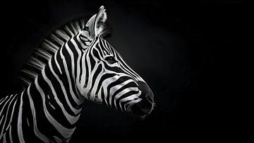 Zebra paard van PixelPrestige