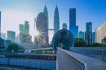 Kuala Lumpur Skyline von Barbara Riedel