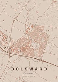Stadtplan von Bolsward von Stef van Campen