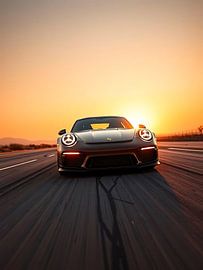 Porsche 911 GT3 RS – Circuit Fire at Dusk