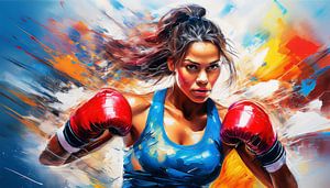 Boxen mit Handschuhen