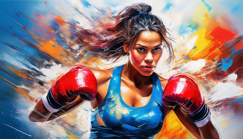 Boxe avec des gants par Mustafa Kurnaz