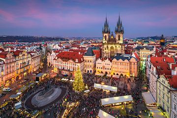Christmas market in Prague, Czech Republic by Michael Abid
