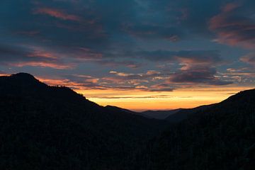 Zonsondergang Great Smoky Mountains