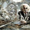 Einstein, reis in de tijd van Kirsti's Kunst