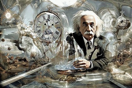 Einstein, reis in de tijd van Kirsti's Kunst