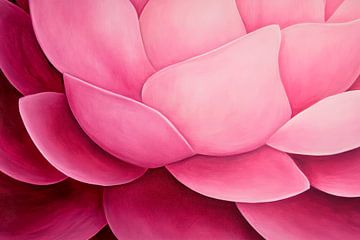 Delicate waterlelie in zachtroze tinten van Poster Art Shop