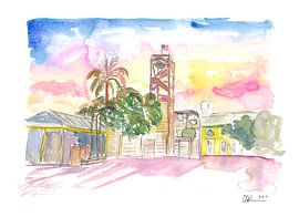 Key West Front Street avec le musée des naufrages