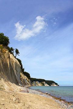 Schöne Kreideküste von Ostsee Bilder