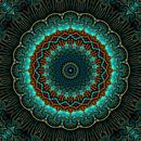Mandala-Illusion grün van Marion Tenbergen thumbnail