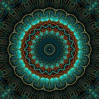 Mandala illusion green