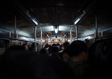Metro ride in Pyongyang, the capital of North Korea by Teun Janssen