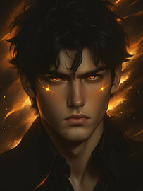 Dark Romance, Eyes of Ember von Hilde Remerie Fotografie und digitale Kunst