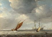 Small Dutch Vessels in a Breeze, Studio of Willem van de Velde by Masterful Masters thumbnail